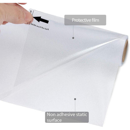 Milchglas Fensterfolie Blickdicht 90x300cm – Sichtschutz für Bad & Co.