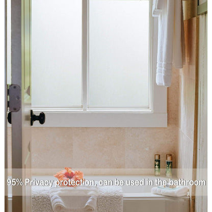 Milchglas Fensterfolie Blickdicht 90x300cm – Sichtschutz für Bad & Co.