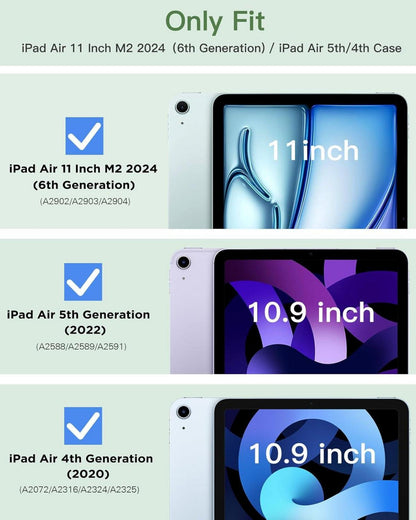 TiMOVO iPad Air 11 Zoll Hülle 2024 Generation Schutzhülle