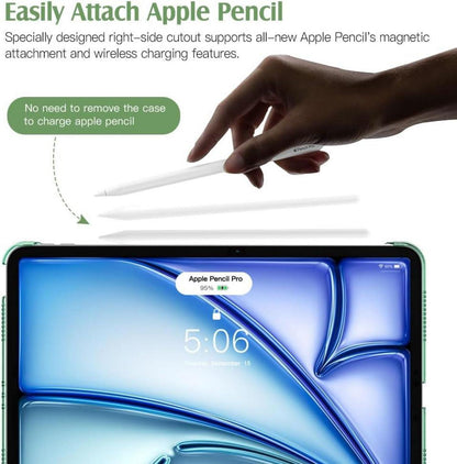 iPad Air 11 Zoll Hülle 2024 Generation Schlank Schutzhülle Transparent