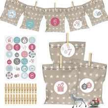 Adventskalender Geschenksäckchen Weihnachten DIY Bastelset