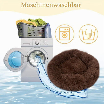 Flauschiges Hundebett Orthopädisch Braun L 110x110x20 cm