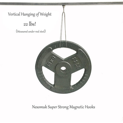 Extra starke Neodym-Magnethaken (20 Stück) 11kg belastbar
