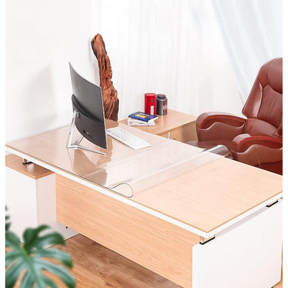 PVC Tischdecke Transparent Rechteck 90x200cm - 2mm Dicke