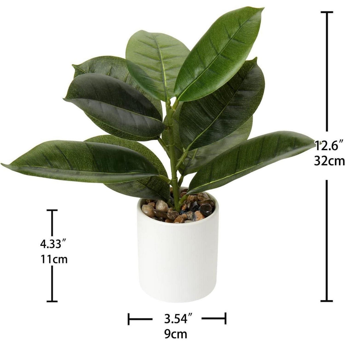 Künstliche Monstera Pflanze im Topf, 31cm, Dekoration für Zuhause & Büro