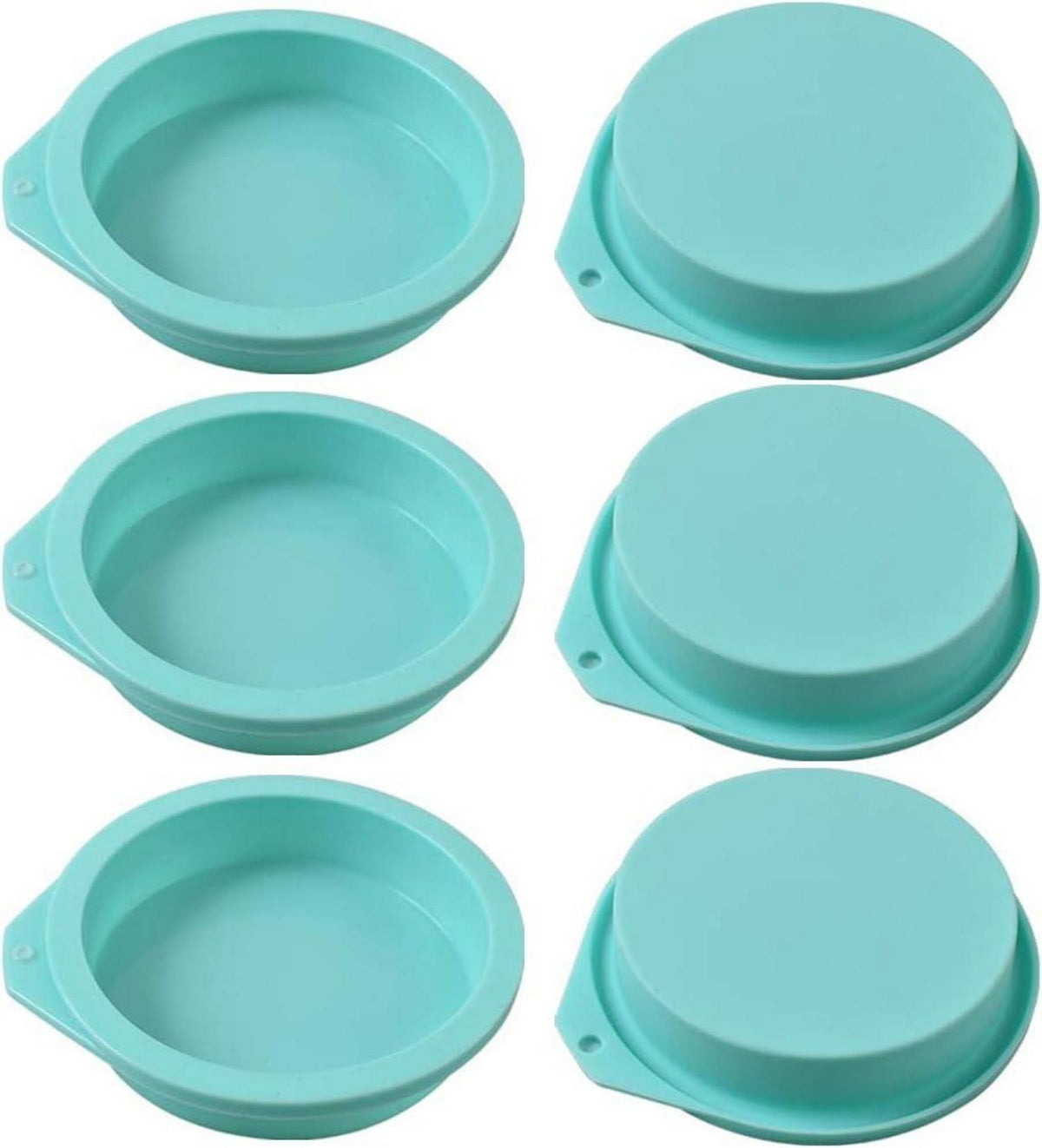Silikon-Kuchenformen 6er Pack Antihaft Backformen Muffin