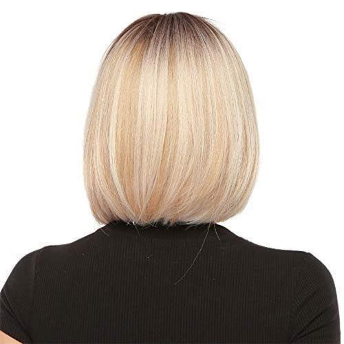 Blond Bob Perücke mit Pony – 14 Zoll, Platin Blond