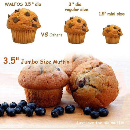 Jumbo Muffinform Set, 2x 6er-Pack, Antihaft-Silikon, BPA-frei