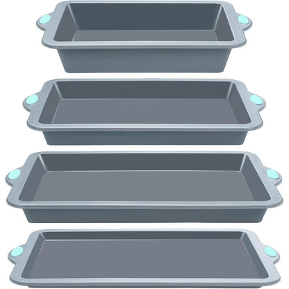 Silikon Backformen Set 4er – Antihaft & Stapelbar