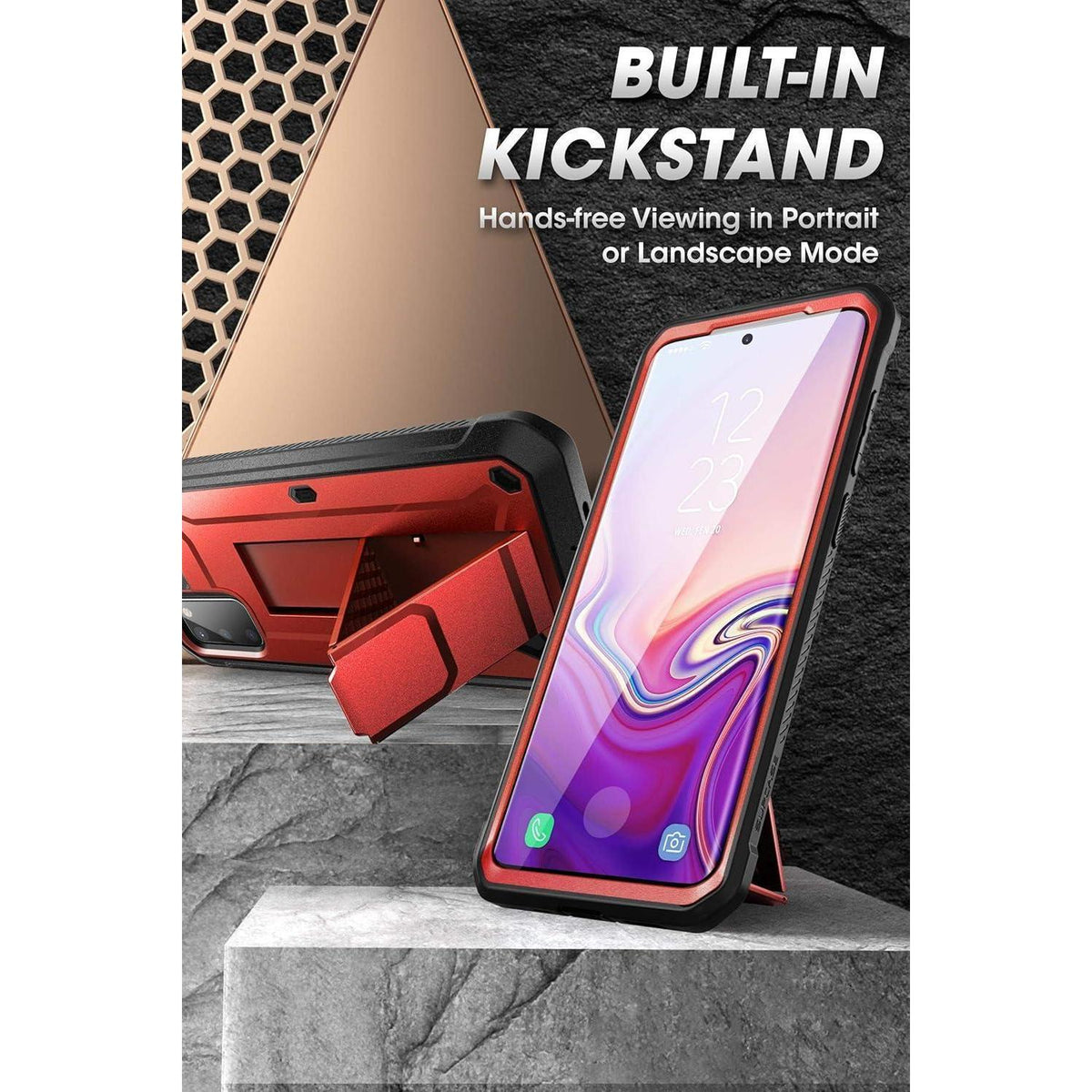 Outdoor Hülle für Samsung Galaxy S20 FE 5G mit Holster Rot