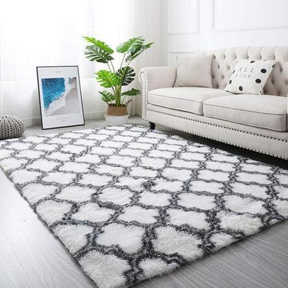 Hochflor Shaggy Teppich, Weiß, 120 x 200 cm - Moderne