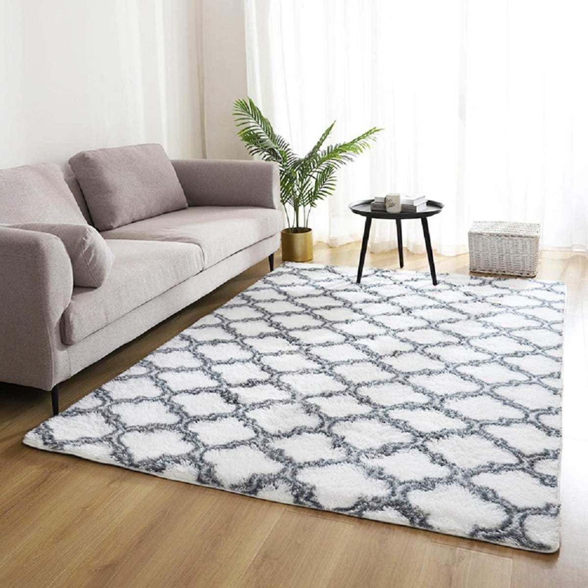 Hochflor Teppich Shaggy Langflor Flauschig Schlafzimmer Wohnzimmer