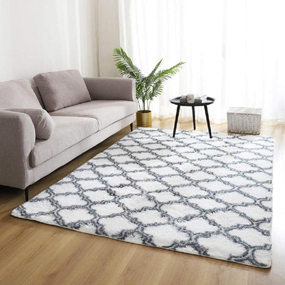 Hochflor Teppich Shaggy Langflor Flauschig Schlafzimmer Wohnzimmer