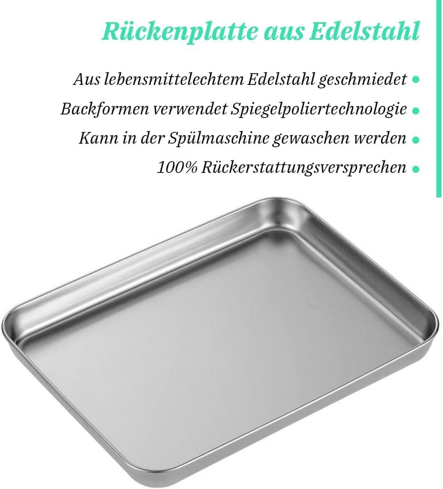 Backblech aus Edelstahl ohne chemische Beschichtung 30*35cm