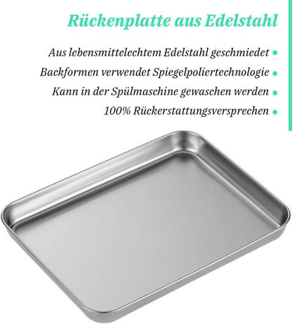 Backblech aus Edelstahl ohne chemische Beschichtung 30*35cm