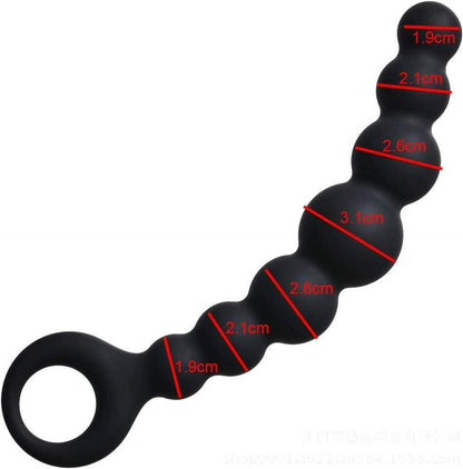 Silikon Buttplug mit 7 Kugeln Anal Dildo Prostata Stimulator