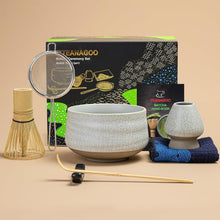 Japanisches Matcha-Teezeremonie Set aus Bambus & Keramik