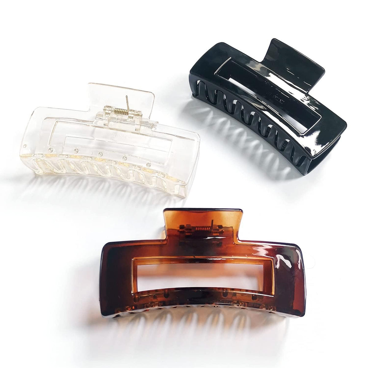 3er Set Große Rutschfeste Haarklammern Kunststoff Damen Mädchen - 10.5cm * 4.5cm