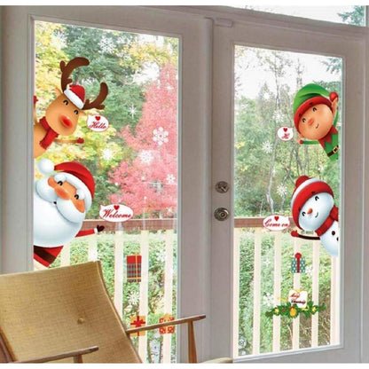 Weihnachtsfenster Aufkleber – Abnehmbar & Dekorativ