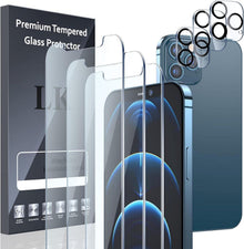 Displayschutzfolie 3er Set für iPhone 12 Pro Max Brillenschutz