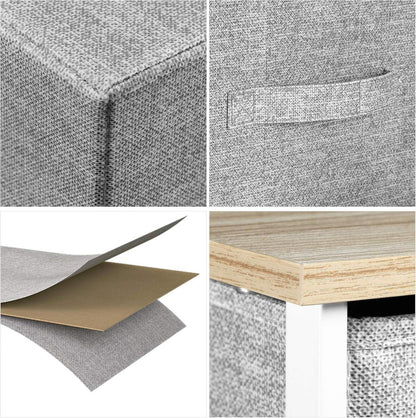 YITAHOME Kommode 5 Schubladen Stoff Modern Schlafzimmer Wohnzimmer Kinderzimmer