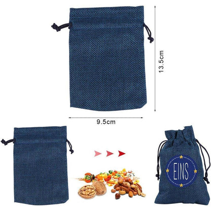 Adventskalender zum Befüllen Stoffsäckchen Zahlen Aufkleber