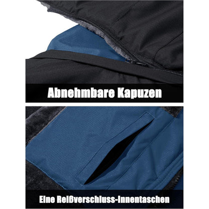 Herren Winter Skijacke Fleece Softshelljacke Wasserdicht