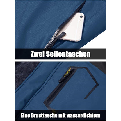 Herren Winter Skijacke Fleece gefüttert wasserdicht