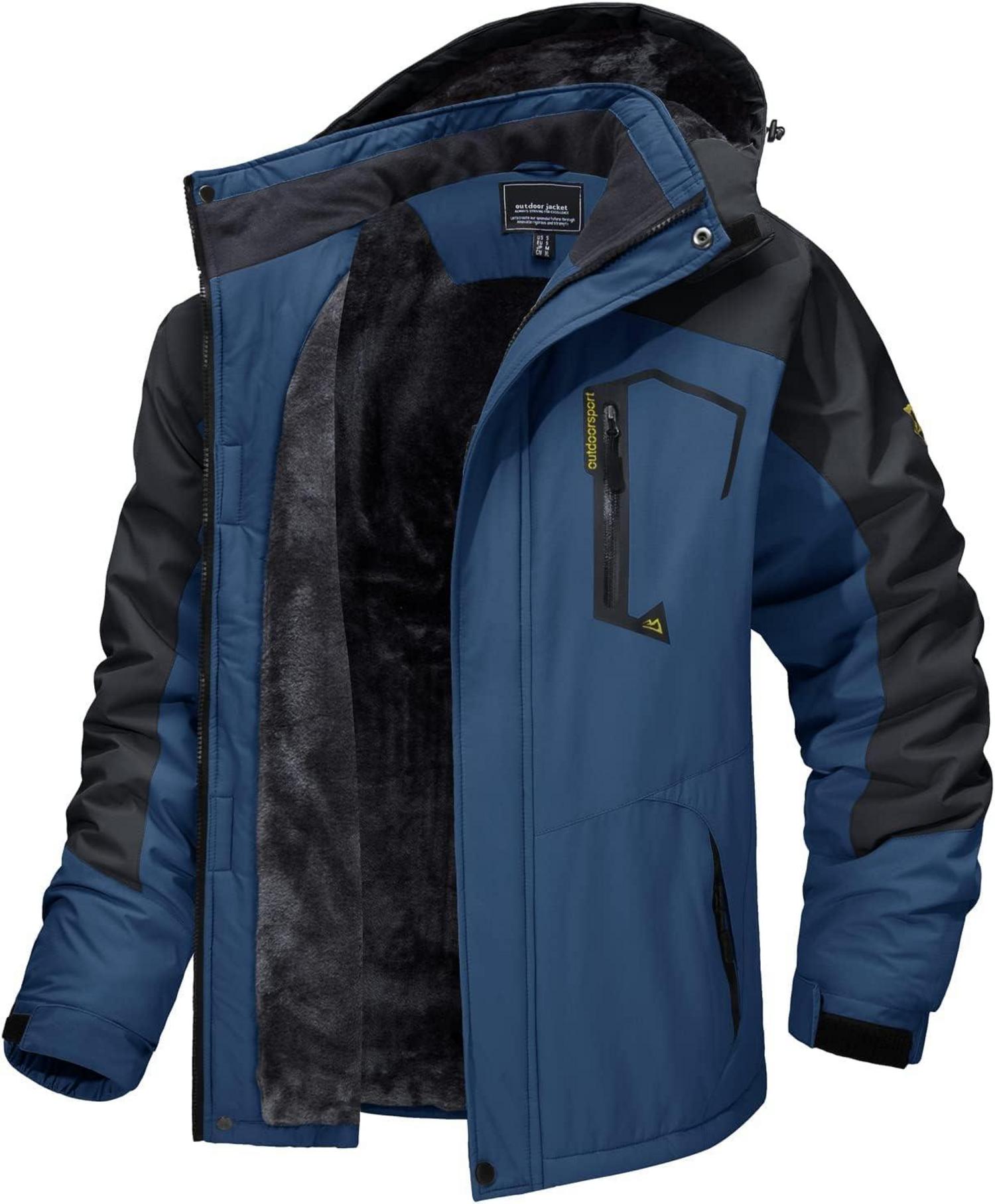Winter Skijacke Herren Fleece Gefüttert Outdoor Softshelljacke