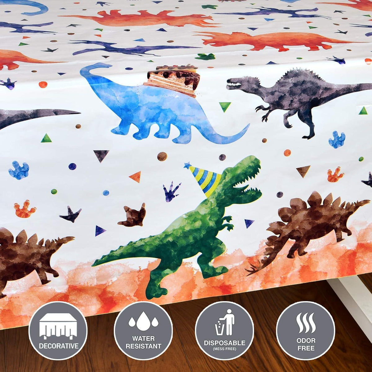 Dinosaurier Party Tischdecke 137x274cm Kindergeburtstag deco