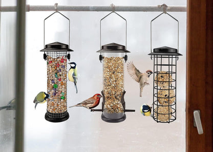 Vogelfutterspender Metall zum Aufhängen