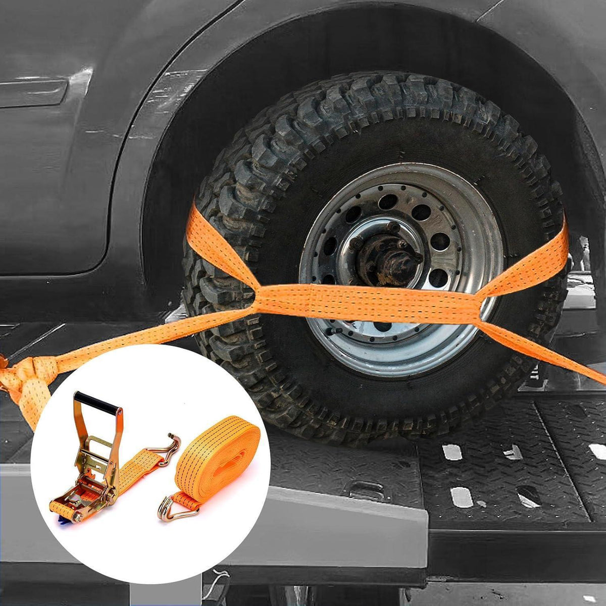 10 Spanngurte 5000kg 10m mit Ratsche – Set für Ladungssicherung