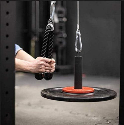 LFJ Fitness Olympic Weight Plate Loading Pin mit Karabiner Ständer Rack