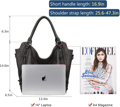 Realer Damen Handtasche Groß Shopper Leder Schulter Umhänge