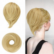 Synthetische Haarverlängerung Dutt-Pferdeschwanz 20cm Hellblond-Mix