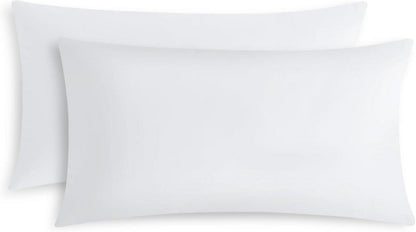 Kissenbezug Mikrofaser Weiß 40x80cm Reißverschluss 2er Set