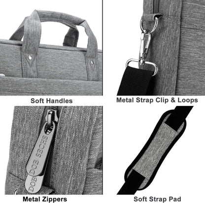17-17,3 Zoll Laptoptasche Aktentasche Notebooktasche Uni Business Grey