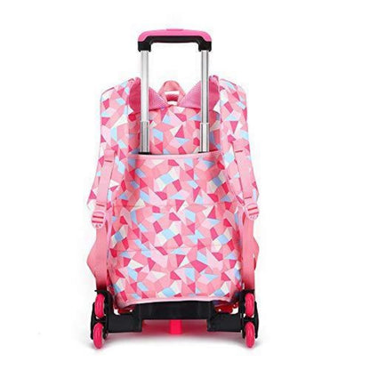 Trolley Schulranzen Mädchen Rosa – 6 Räder, Wasserdicht & Groß