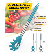 Silikon Spaghettilöffel Set - Hitzebeständiger Nudellöffel