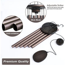 Klassisches Windspiel Bronze Aluminiumrohre Outdoor Garten Hof Terrasse Deko