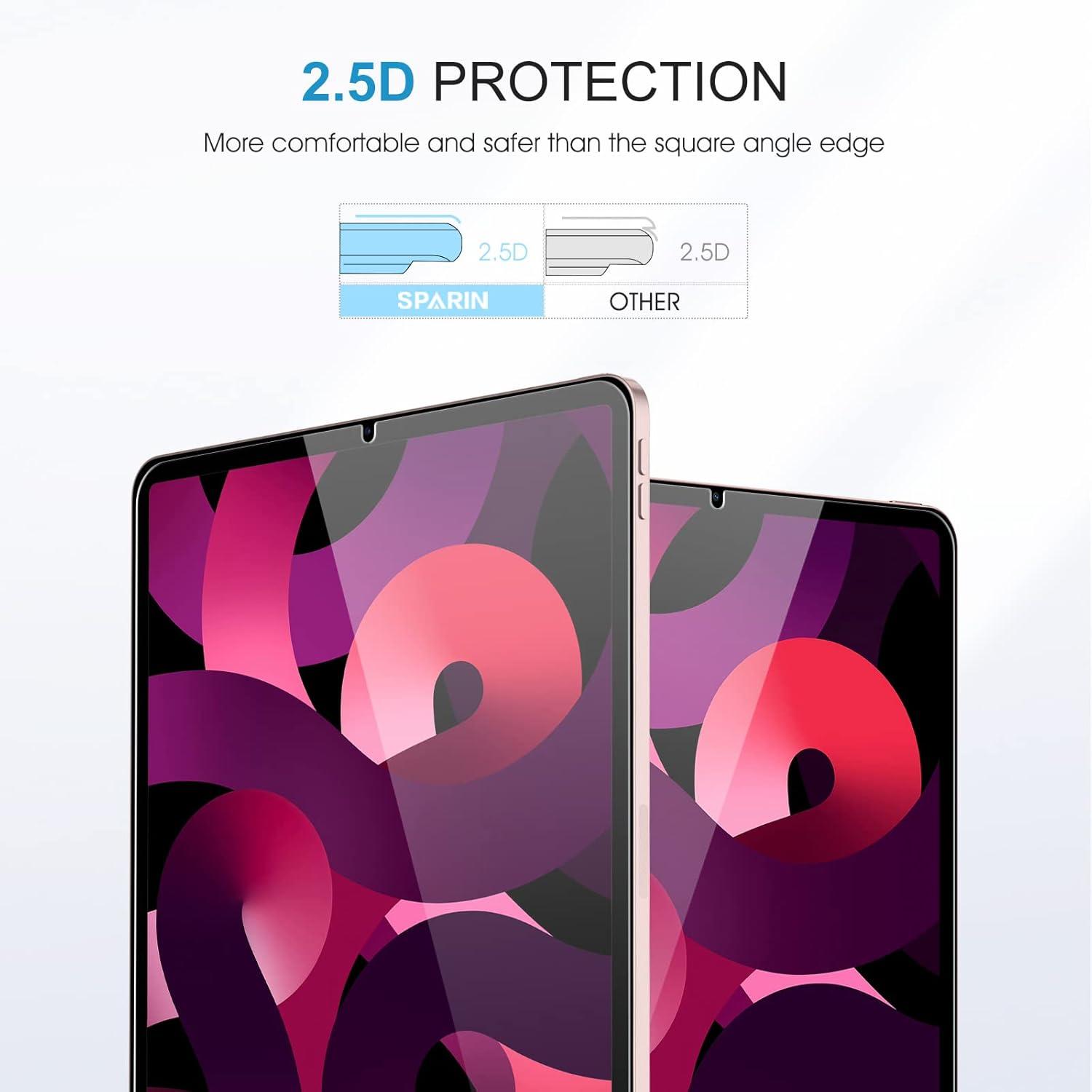 Schutzfolie für iPad Air 5 2022/4 2020 10,9 Zoll HD Transparent