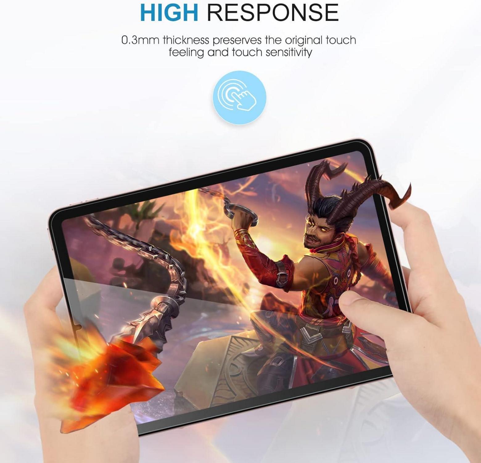 Schutzfolie für iPad Air 5. und 4. Generation 10,9 Zoll, HD Transparent, Kratzfest