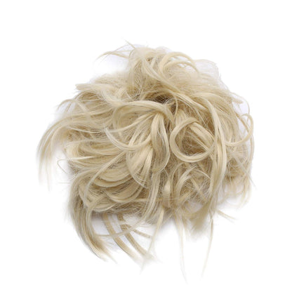 Unordentlicher Dutt Haargummi – Bleichblond & Voluminös