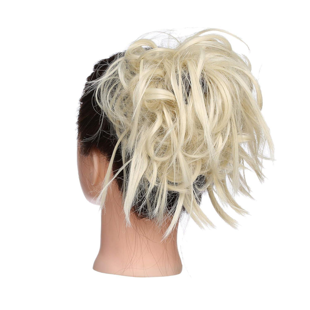 Unordentlicher Dutt Haargummi – Bleichblond & Voluminös