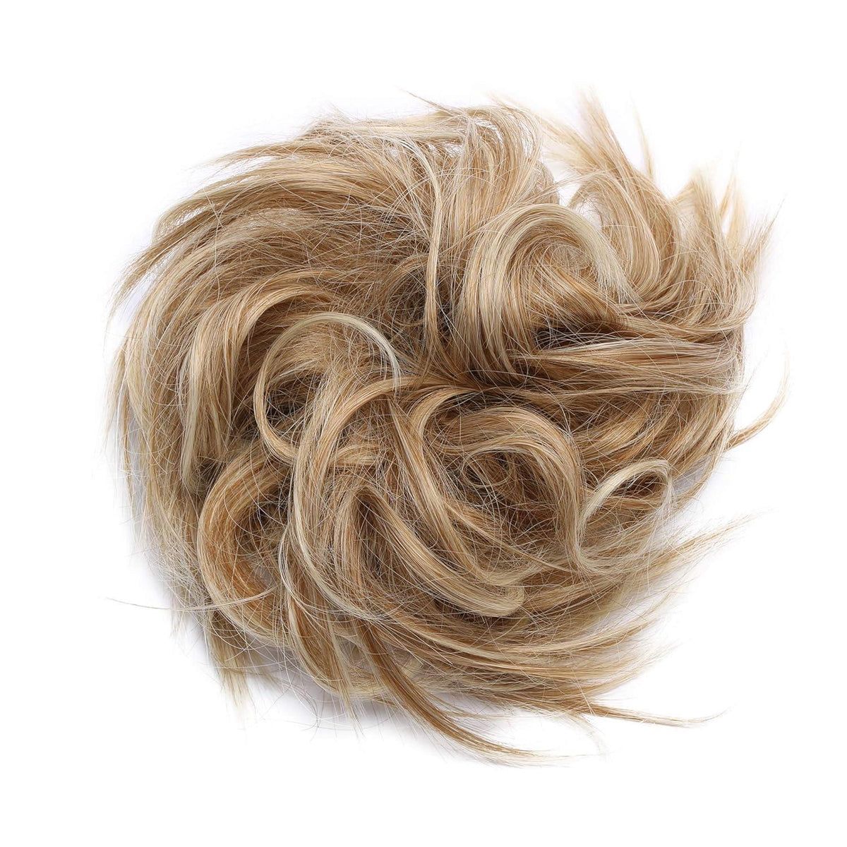 Unordentlicher Dutt Haargummi Erdbeerblond & Platinblond