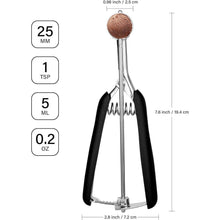 Eisportionierer Edelstahl 2,5 cm Auslöser Komfortabler Griff