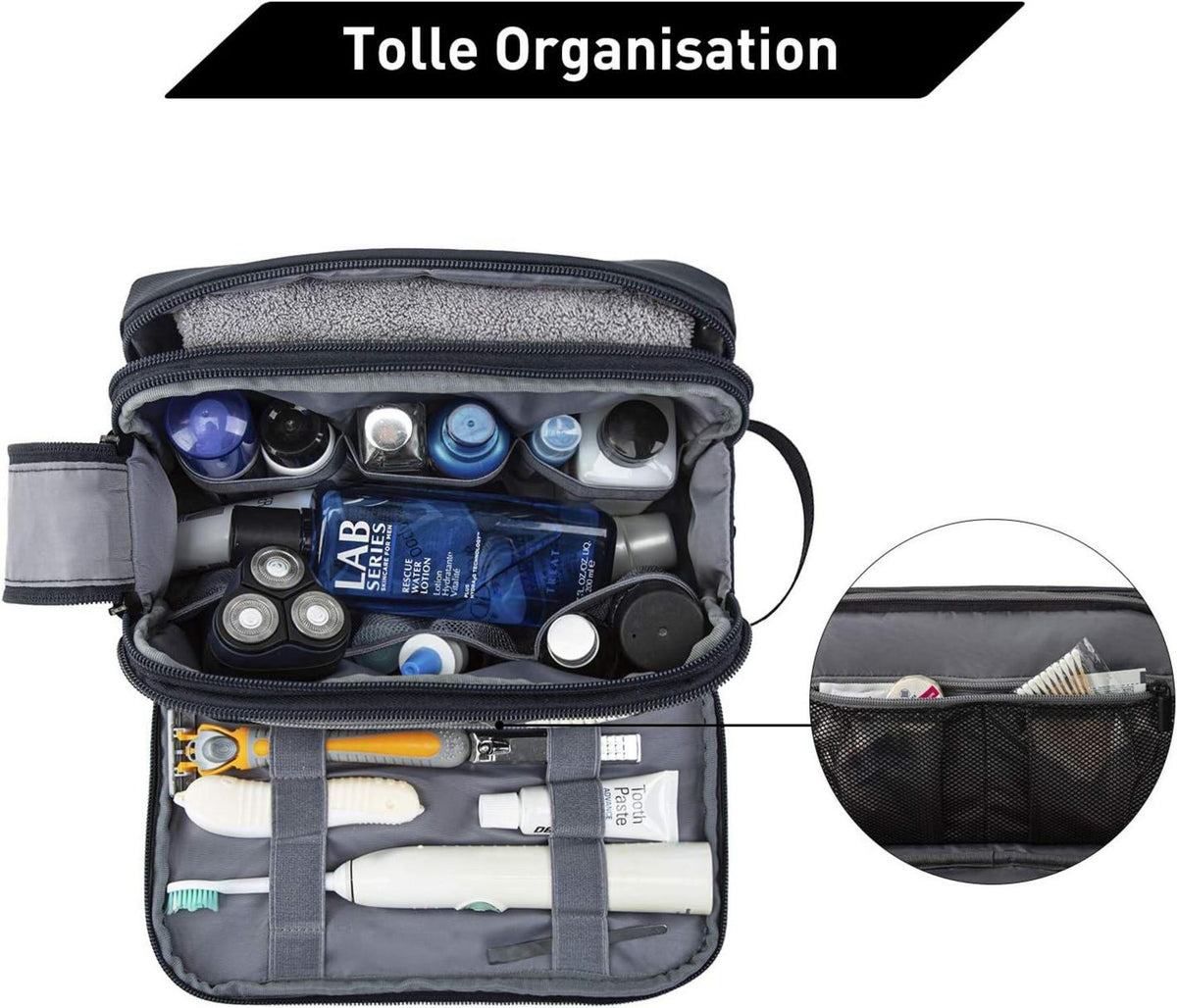 Kulturtasche Herren Reise Kosmetiktasche Nylon 5,2L Blau