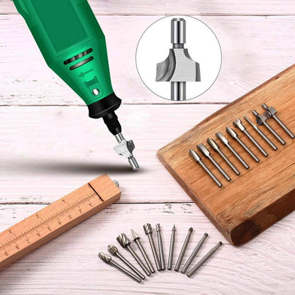 20tlg. HSS Fräser Set mit 3mm Schaft für Holzbearbeitung
