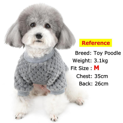 Hundepullover Fleece Wintermantel Grau XL