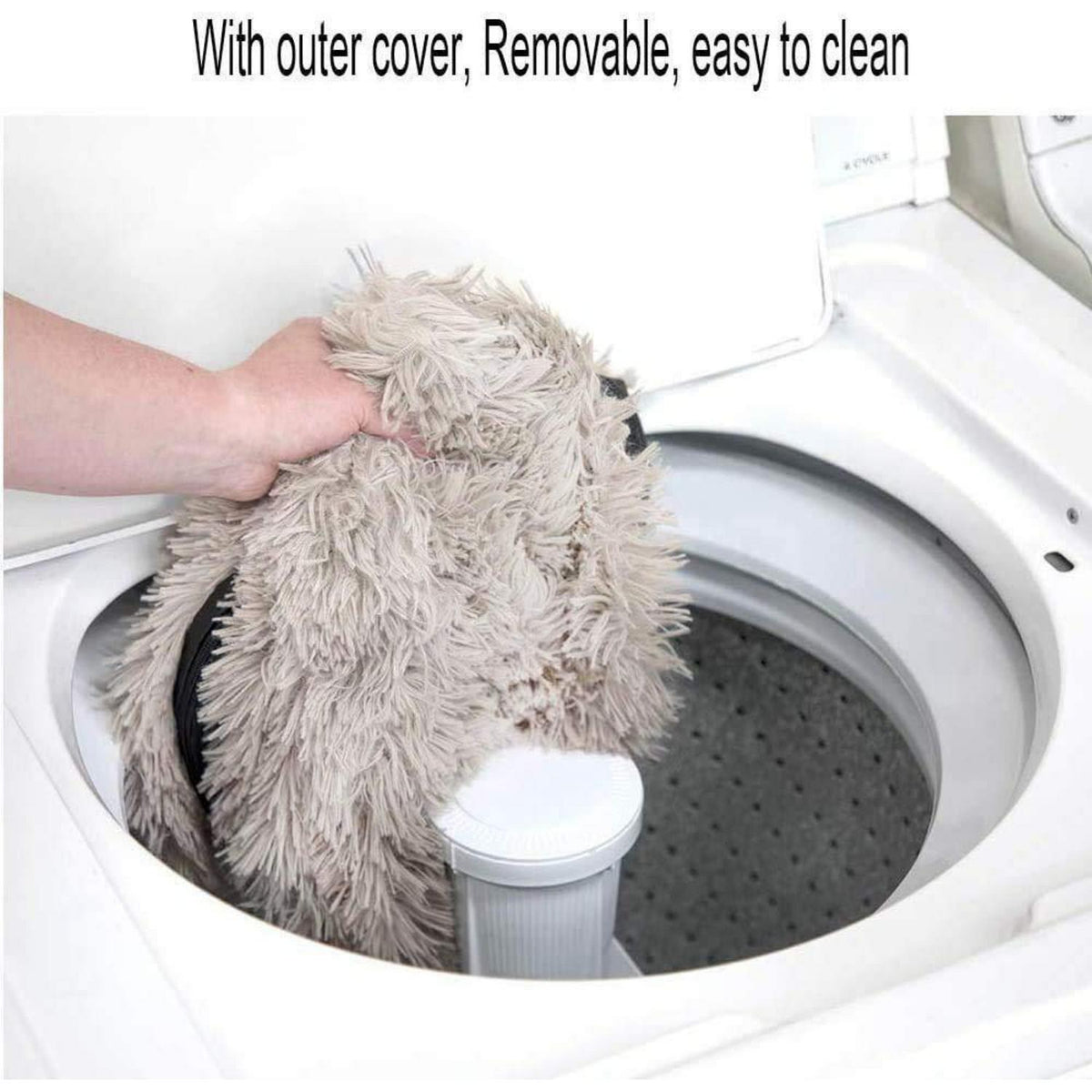 Rundes Hundebett Plüsch 120cm Grün – Weiches Kuschelkissen